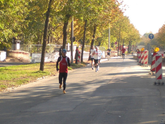 Alex läuft die Strecke mittlerweile blind...