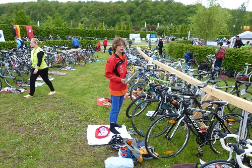 Paule beim Check-In