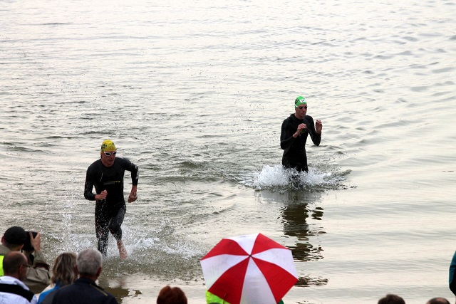 raus aus dem kühlen Nass